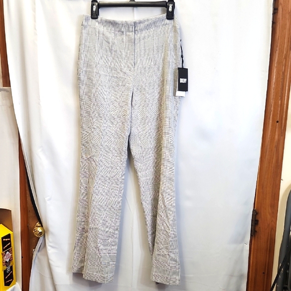 Dkny Pants - (0428) DKNY Gray Wide-Leg Trousers
